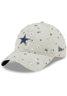 New Era Dallas Cowboys Grey Floral 9TWENTY Womens Adjustable Hat