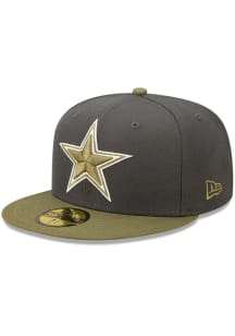 New Era Dallas Cowboys Mens Grey Olive 2T Color Pack 59FIFTY Fitted Hat