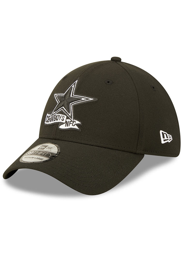 New Era Dallas Cowboys Mens Black Alt 2022 Sideline 39THIRTY Flex Hat