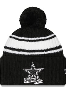 New Era Dallas Cowboys Black Alt 2022 Sideline Sport Mens Knit Hat