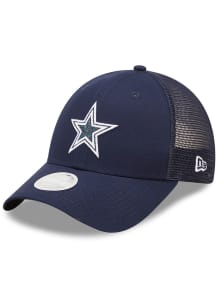 New Era Dallas Cowboys Navy Blue Logo Spark 9FORTY Womens Adjustable Hat