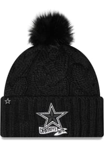 New Era Dallas Cowboys Black 2022 W Sideline Sport Knit Womens Knit Hat