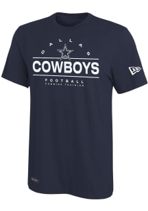 New Era Dallas Cowboys Navy Blue BLITZ LIGHTNING Short Sleeve T Shirt