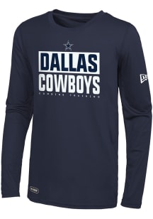 New Era Dallas Cowboys Navy Blue OFF SIDES Long Sleeve T-Shirt