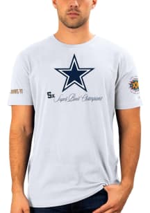 Dallas Cowboys White Historic Champs Short Sleeve T Shirt