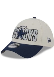 New Era Dallas Cowboys Mens Ivory 2023 NFL Draft 39THIRTY Flex Hat