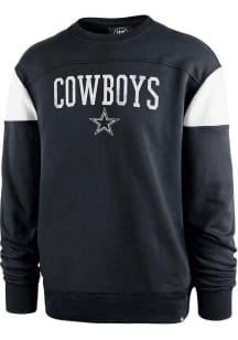 47 Dallas Cowboys Mens Navy Blue Groundbreak Onset Long Sleeve Fashion Sweatshirt