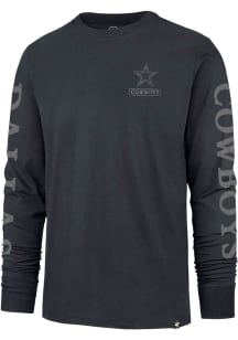 47 Dallas Cowboys Navy Blue Triple Down II Franklin Long Sleeve Fashion T Shirt