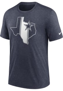 Nike Dallas Cowboys Navy Blue LOCAL TRIBLEND Short Sleeve Fashion T Shirt
