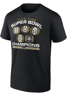 Dallas Cowboys Black Cowboys Exclusive SB Ring Short Sleeve T Shirt