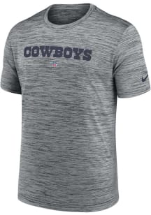 Nike Dallas Cowboys Navy Blue Sideline Team Velocity Short Sleeve T Shirt