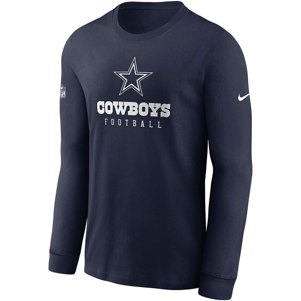 Authentic Apparel Dallas Cowboys Blue Long Sleeve T-Shirt Size L NFL  Football