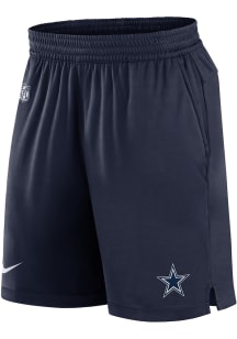 Nike Dallas Cowboys Mens Navy Blue Sideline Knit Shorts