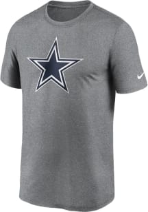 Nike Dallas Cowboys Grey Logo Legend Short Sleeve T Shirt
