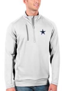 Antigua Dallas Cowboys Mens White GENERATION Long Sleeve 1/4 Zip Pullover