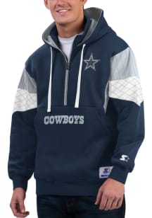 Dallas Cowboys Mens Navy Blue Shot Gun Fashion Hood