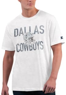 Dallas Cowboys White Goal Short Sleeve Fashion T Shirt