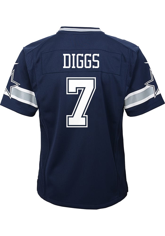 DALLAS COWBOYS- TREVON DIGGS AUTOGRAPH BLUE NIKE #7 JERSEY JSA AC52575