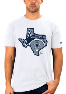 New Era Dallas Cowboys White Gameday State Short Sleeve Fashion T Shirt