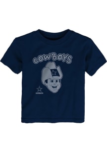 Dallas Cowboys Toddler Navy Blue Puffy Mascot Short Sleeve T-Shirt