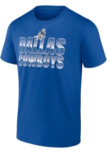 Dallas Cowboys Blue STADIUM WAVE Short Sleeve T Shirt