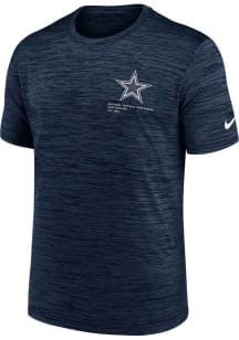 Nike Dallas Cowboys Navy Blue VELOCITY LC Short Sleeve T Shirt