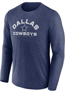 Dallas Cowboys Navy Blue Tech Arch Poly Long Sleeve T-Shirt
