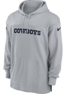 Nike Dallas Cowboys Mens Grey Sideline Hood