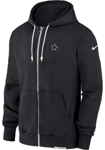Nike Dallas Cowboys Mens Black Sideline Player Full Zip Long Sleeve Full Zip Jacket