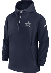 Nike Dallas Cowboys Mens Navy Blue Sideline Player LTWT Light Weight Jacket