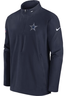 Nike Dallas Cowboys Mens Navy Blue Sideline Coaches Light Weight Jacket