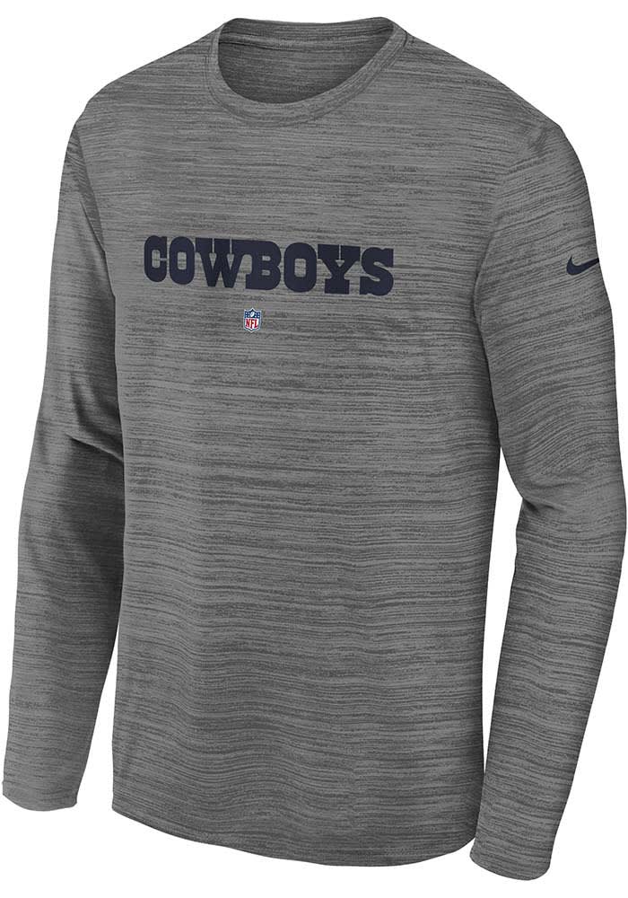 Nike Dallas Cowboys Youth HEATHERGREY Nike Team Issue Long Sleeve T-Shirt