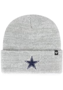 47 Dallas Cowboys Grey Brain Freeze Cuff Mens Knit Hat