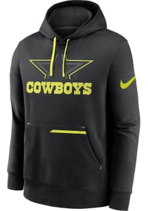 Nike Dallas Cowboys Mens Black Volt Long Sleeve Hoodie