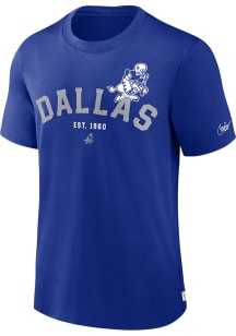 Nike Dallas Cowboys Blue Rewind Slogan Short Sleeve Fashion T Shirt