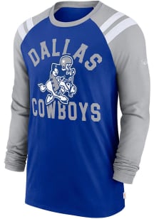 Nike Dallas Cowboys Navy Blue Classic Arc Long Sleeve Fashion T Shirt
