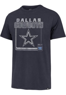 47 Dallas Cowboys Navy Blue BORDERLINE Short Sleeve Fashion T Shirt
