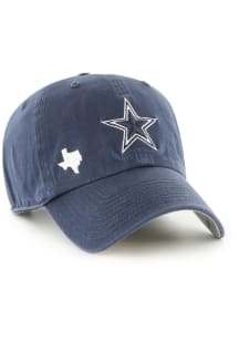47 Dallas Cowboys Navy Blue Confetti Icon Clean Up Womens Adjustable Hat