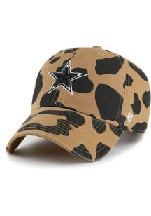 47 Dallas Cowboys Brown Rosette Clean Up Womens Adjustable Hat