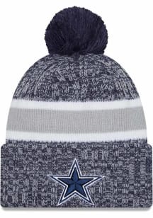 New Era Dallas Cowboys Navy Blue JR 2023 Sideline Sport Youth Knit Hat