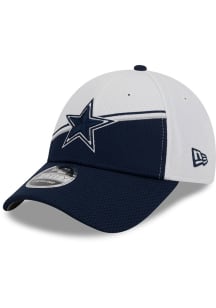 New Era Dallas Cowboys 2023 Sideline Stretch 9FORTY Adjustable Hat - White