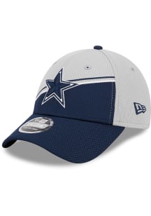New Era Dallas Cowboys 2023 Sideline STM Stretch 9FORTY Adjustable Hat - Grey