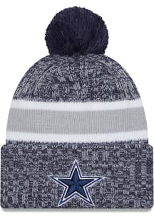 New Era Dallas Cowboys Navy Blue 2023 Sideline Sport Mens Knit Hat