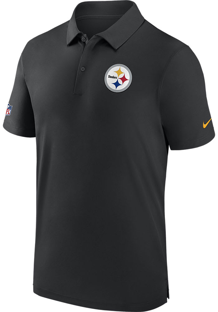 Steelers long outlet sleeve polo shirt