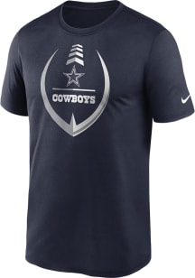 Nike Dallas Cowboys Navy Blue Icon Legend Short Sleeve T Shirt