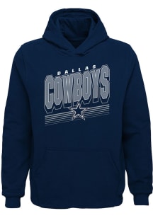 Dallas Cowboys Boys Navy Blue Big Time Long Sleeve Hooded Sweatshirt