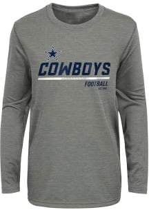 Dallas Cowboys Boys Grey Engage Long Sleeve T-Shirt