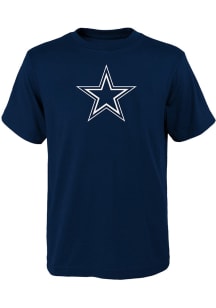 Dallas Cowboys Youth Navy Blue Primary Logo Short Sleeve T-Shirt
