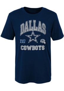 Dallas Cowboys Boys Navy Blue Official Business Short Sleeve T-Shirt