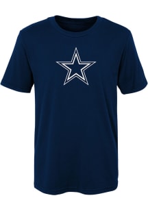 Dallas Cowboys Boys Navy Blue Primary Logo Short Sleeve T-Shirt